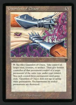 ***English Gauntlets of Chaos*** MTG Legends Magic Kid Icarus - Image 1