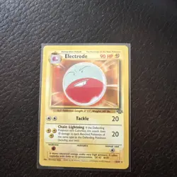 * Electrode 18/64 Jungle Non Holo Rare Vintage Pokemon TCG Card WoTC 1999 NM - Image 1