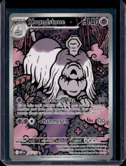 2025 Pokemon Mega Evolution Houndstone Illustration Rare #145/132 - Image 1