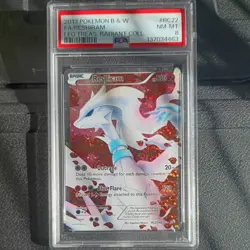 2013 Pokemon Reshiram Full Art Holo Legendary Treasures RC22/RC25 PSA 8 NM-MT - Image 1
