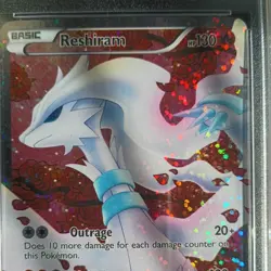 2013 Pokemon Reshiram Full Art Holo Legendary Treasures RC22/RC25 PSA 8 NM-MT - Image 2