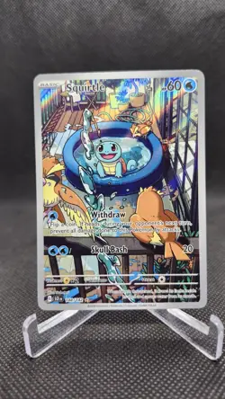 Pokemon TCG Squirtle 148/142 Stellar Crown - Holo, Illustration Rare, Full Art - Image 2