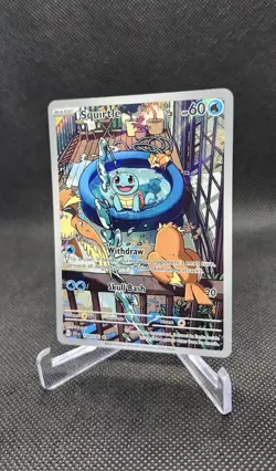 Pokemon TCG Squirtle 148/142 Stellar Crown - Holo, Illustration Rare, Full Art - Image 4