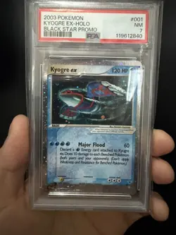 Pokemon Kyogre ex 001 Promo Holo PSA 7 - Image 1