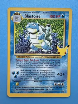 Blastoise 2/102 (NM) - Celebrations: Classic Collection - Holo Rare -Pokemon TCG - Image 1