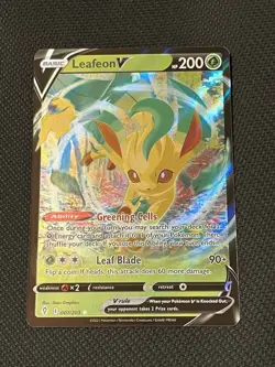 Pokemon TCG Evolving Skies 007/203 Leafeon V - NM - Image 1