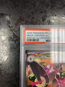 2025 POKEMON PFL EN MEGA LOPUNNY ex SPECIAL ILLUSTRATION RARE #128 💎 PSA 9 - Image 3