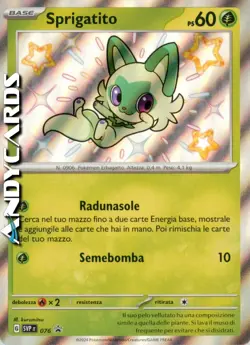 SPRIGATITO 076 • Rara Shiny • Promo Scarlatto e Violetto SVP POKEMON - Image 1