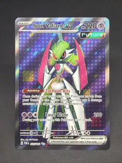 Pokemon TCG - Iron Valiant EX 225/182 - Paradox Rift - Image 1