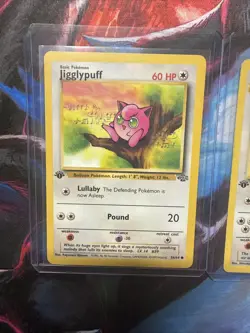 Pokemon TCG Jigglypuff 1st Edition 54/64 Jungle + Wigglytuff Non Holo 32/64 LP - Image 3