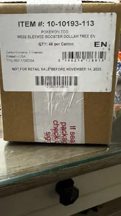 Pokemon TCG ME02 Phantasmal Flames 48 Count Sleeves Sealed Box. - Image 1