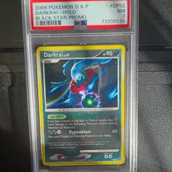 2009 POKEMON DIAMOND & PEARL BLACK STAR PROMO #DP52 DARKRAI PSA 7 - Image 1