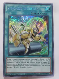 Yugioh Synchro Overtake DAMA-EN067 1st Edition Secret Rare Near Mint - Image 1