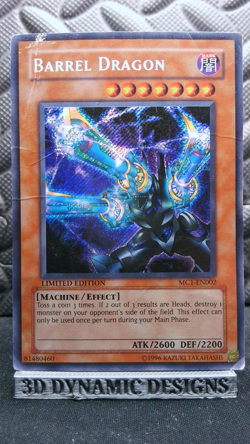 | Yugioh Barrel Dragon MC1-EN002 SECRET Rare DMG 🔥 | - Image 1