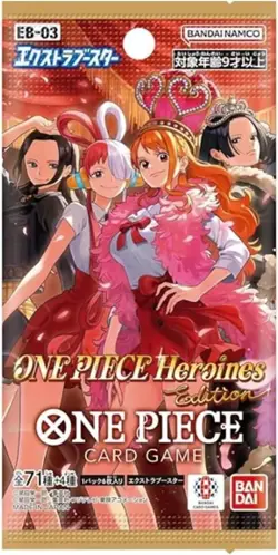 One Piece TCG EB-03 Heroines Edition Single Japanese Booster Pack - Image 1