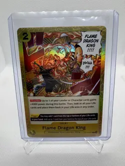 One Piece Card Game The Three Brothers ST13-017 Flame Dragon King Foil English - Image 1