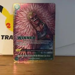 Donquixote Doflamingo Because the Side of Justice Event OP05-037 Winner - Image 1