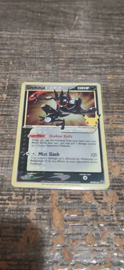 Pokemon TCG Greninja Gold Star SWSH144 25th Celebrations Promo Card - Image 1