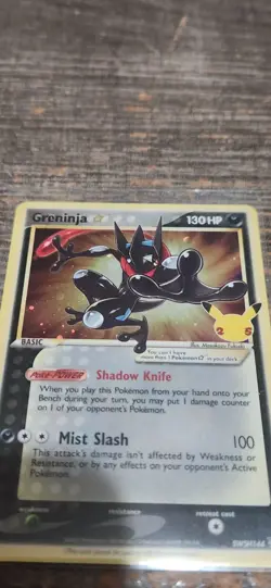 Pokemon TCG Greninja Gold Star SWSH144 25th Celebrations Promo Card - Image 2