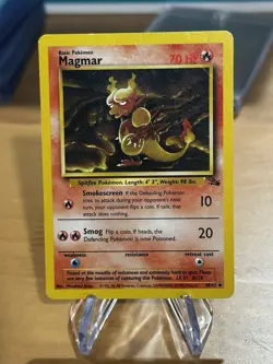 Magmar 39/62 Fossil Regular Pokemon TCG Card - Image 1