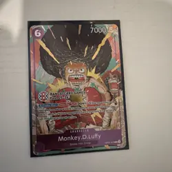 Monkey D Luffy OP07-073 BANDAI CARD GAMES Fest Promo Card English - NM - Image 1