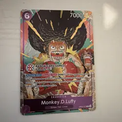 Monkey D Luffy OP07-073 BANDAI CARD GAMES Fest Promo Card English - NM - Image 2
