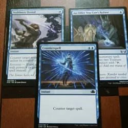 Mtg Counterspell, Stubborn Denial, An Offer You Can't Refuse Magic Cards - Image 1