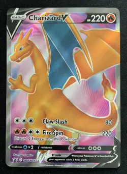 Charizard V SWSH050 Black Star Promo Ultra Rare Holo Pokemon TCG Card NM - Image 1