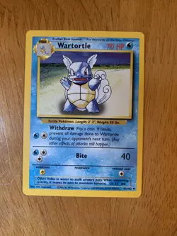 Wartortle 1999 Unlimited 42/102 Excellent Condition Base Uncommon Pokemon Card - Image 2