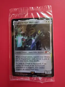 Cloud, Midgar Mercenary Game Edition with Game Code & Promo Card - Ready to Ship - Image 1