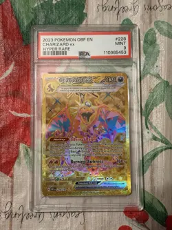 Pokemon TCG Charizard EX Obsidian Flames Holo Hyper Rare Card 228/197 PSA 9 - Image 1