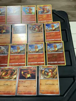 (30) CHARMANDER CHARIZARD CARDS LOT VTG HOLO Pokemon Go Stamp - Image 4