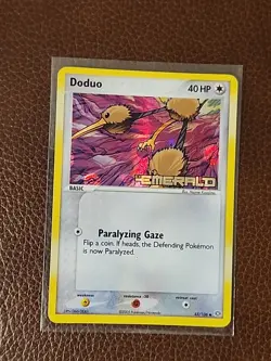 Doduo 45/106 (LP/NM) EX Emerald Reverse Holo Stamped Pokemon TCG Card 2005 - Image 2