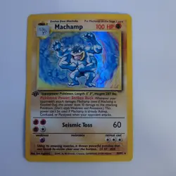 Pokemon Machamp 008/102 Deck Exclusives 1st Edition Holo Rare 100 HP Card - Image 1