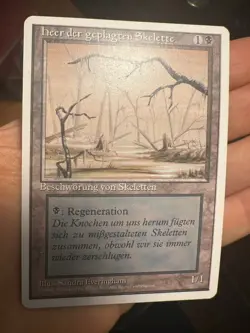 German Misprint Drudge Skeletons Swamp With Regenerate • NM/Unplayed • Mtg 1283 - Image 1