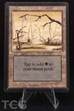 Swamp (B) - 1993 Magic the Gathering - Limited Edition Beta Regular - Image 1