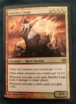 MTG Foil Balefire Liege - The List Reprints Moderately Played English - Image 1