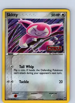 Pokemon tcg: Power Keepers Skitty #62/108 Common,Holo,Stamped .VO5 - Image 1