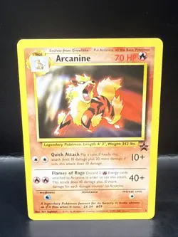 Pokemon Card - Arcanine WoTC Black Star Promo 6 Non Holo O - Image 2