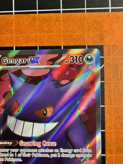 Gengar ex 193/162 Ultra Rare Temporal Forces Full Art Pokemon TCG - Image 4
