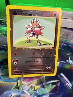 Hitmonchan Winner Stamped Holo #2 Promo Pokemon Card WOTC, Near Mint Condition - Image 1