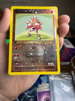 Hitmonchan Winner Stamped Holo #2 Promo Pokemon Card WOTC, Near Mint Condition - Image 2