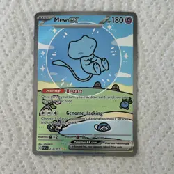 Pokemon Mew ex 232/091 Special Illustration Rare SV: Paldean Fates Holo 180 HP - Image 1
