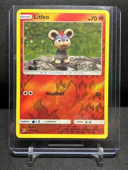 Litleo 18/131 Reverse Holo Pokemon 2018 Forbidden Light - LP - Image 1