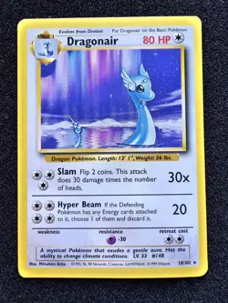NM POKEMON DRAGONAIR Base Set Rare WOTC 18/102 - Image 1
