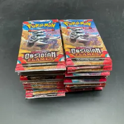 Lot (36) Pokemon S & V Obsidian Flames Booster Packs Sealed w/ Diplay Box - Image 3