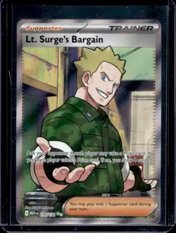 2025 Pokemon Mega Evolution Lt. Surge's Bargain Ultra Rare #170/132 - Image 1