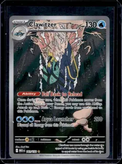 2025 Pokemon Mega Evolution Clawitzer Illustration Rare #141/132 - Image 1