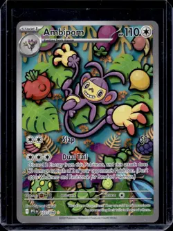 2025 Pokemon Phantasmal Flames Ambipom Illustration Rare #107/094 - Image 1