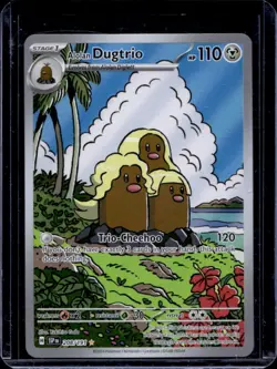 2024 Pokemon Surging Sparks Alolan Dugtrio #208/191 - Image 1